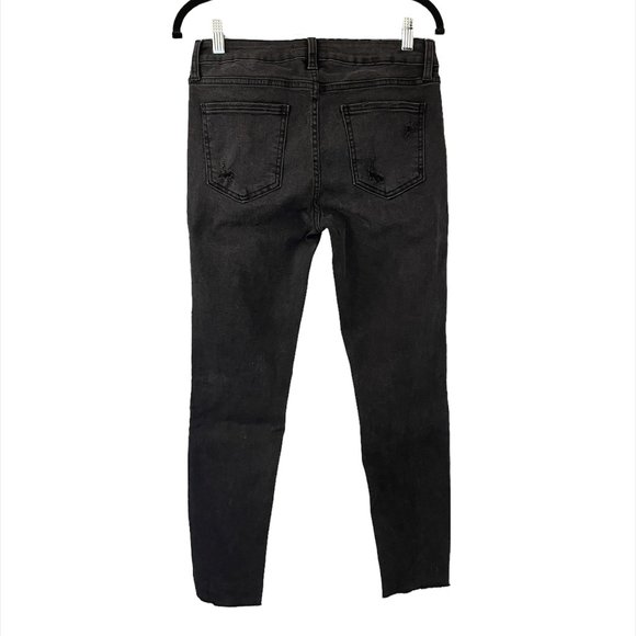 Just Black Denim Skinny Ripped Jeans - Like New - Size 28 - Picture 3 of 3